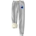 thumbnail image 1 of Dezsed Winter Warm Fuzzy Sweatpant for Women Elastic High Waist Sherpa Lined Jogger Fleece Pants Drawstring Trendy Print Pants Womens Clothes Gray L Clearance, 1 of 6