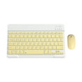 thumbnail image 1 of Dezsed Wireless Keyboard And Mouse Bluetooth Keyboard & Mouse Portable Mini Bt Wireless Keyboard & Mouse for Android Windows Pc Tablet Yellow, 1 of 5