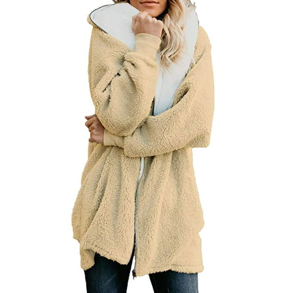 Dezsed Women Oversized Sherpa Jackets Fuzzy Fleece Zip Up Outerwear Coat Clearance Women Fashion Summer Sexy Fold Printed Regular Women Short Sleeves V Neck Button Top Khaki M