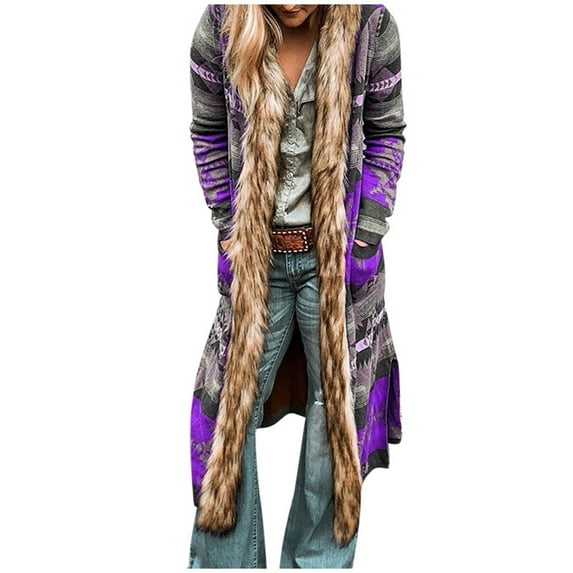 Dezsed Women's 2025 Fashion Winter Trench Coats Women's Casual Long Sleeve Pullover Hoodie Sweatshirt Tops Drawstring Lightweight Hooded Loose Pullover Tops Purple XXXL