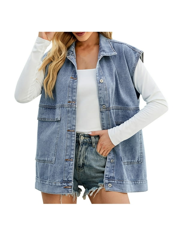 Blue Denim Vests