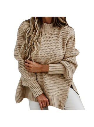 Jersey Punto Mujer Sueter Tejido Mujer Jerséis Mujer Pullover Sweater Top  Jerseys Jumper Para Damas Suéter Para Mujeres Sueteres Tejidos Para Mujer  Sweaters Suéteres Señoras Talla Grande Amarillo S: : Moda