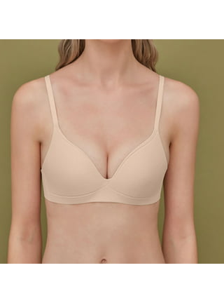 Cacique Invisible Smooth Lightly Lined Wireless T-Shirt Bra Beige
