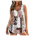 thumbnail image 1 of Dezsed Womens Tankini Bathing Suits Women Conservative Print Strappy Back Set Two Piece Swimsuits Swimdress Pink M, 1 of 6