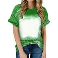 thumbnail image 1 of Dezsed Womens Tops V Neck Tee Casual Short Sleeve T Shirts Loose Summer Tunic Tops Basics Tees Cute Clothes Green XXXXL, 1 of 3