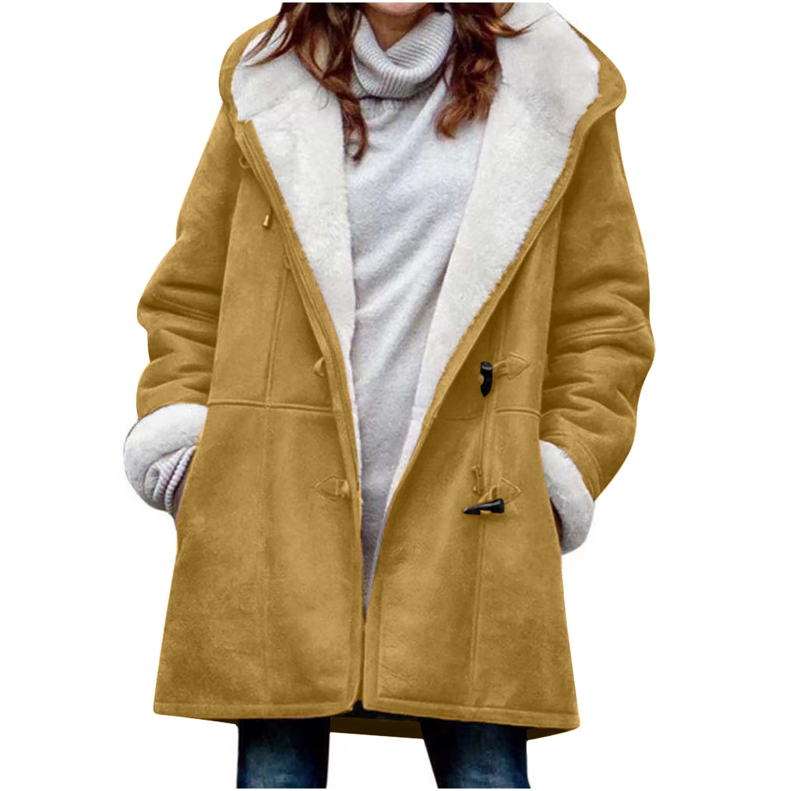 Dezsed Womens Winter Coats Clearance Fashion Womens Warm Faux Coat