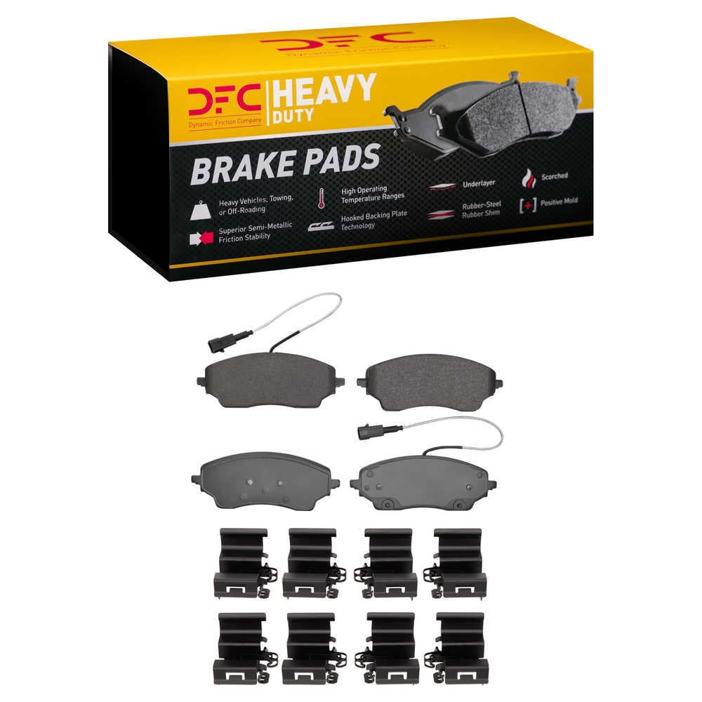 Dynamic Friction Company 1214-2467-01 DFC Heavy Duty Pads and Hardware Kit