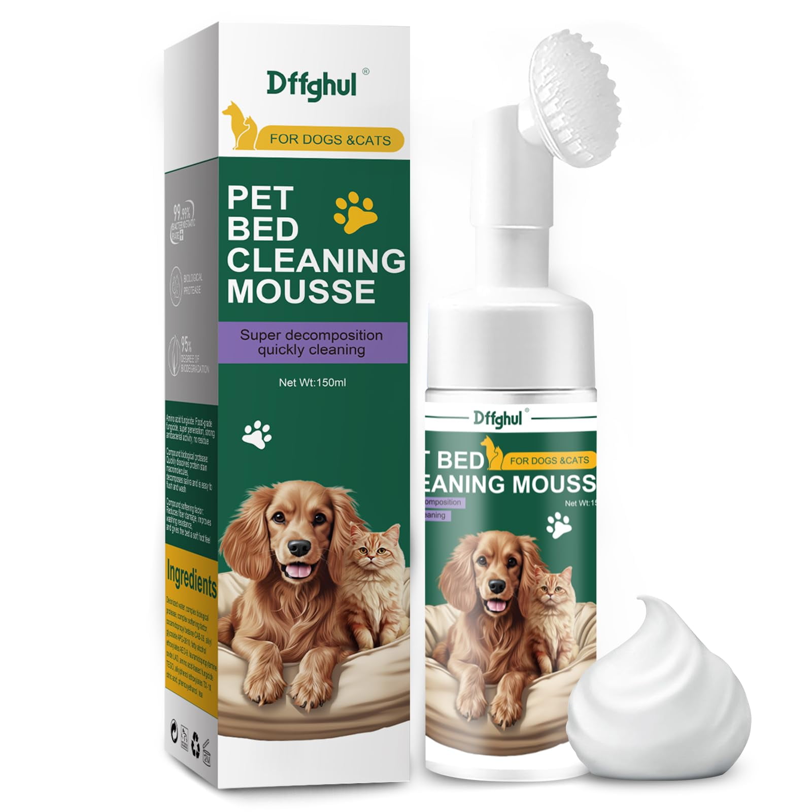 Dffghul Highly Effective Kennel YPF5 Cleaning SuppllyPet Odor