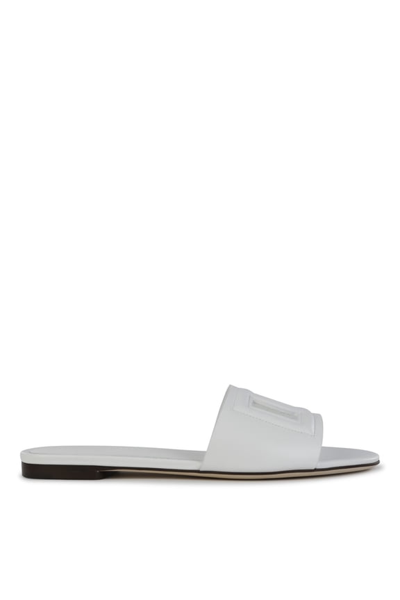 White Dg Leather Sandals White (Women's)