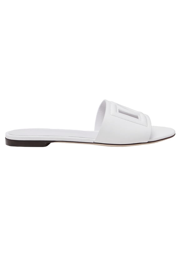 White Dg Leather Sandals White (Women's)