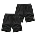 thumbnail image 1 of Dgankt 2PC Mens Shorts Quick Dry Elastic Waist Zipper Pockets Athletic Shorts,Size M-5XL, 1 of 9
