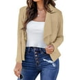 thumbnail image 1 of Dgankt Blazers for Women Fashion Casual Solid Color Slim Long Sleeve Double Breasted Suit Small Jacket,Size S-3XL, 1 of 5