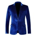 thumbnail image 1 of Dgankt Blazers for Women Women's Solid Color High-End Gold Velvet Suit Jacket, 1 of 2