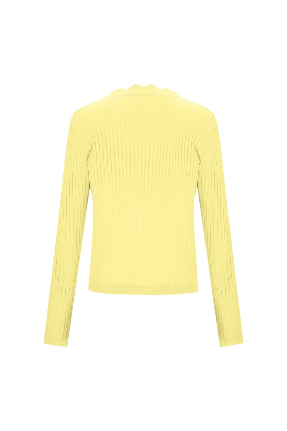 Dgankt Boho Tops for Women Women's Long Sleeve V-Neck Button Down Cardigan Knit Shrugs Sweater Knit Stretch Wave-Hem Long-Sleeve Cardigan Top