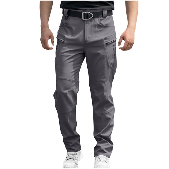 Dgankt Cargo pants for Men Loose Casual High Elasticity Waterproof Multi Pocket Work Pants,Sizes S-3XL
