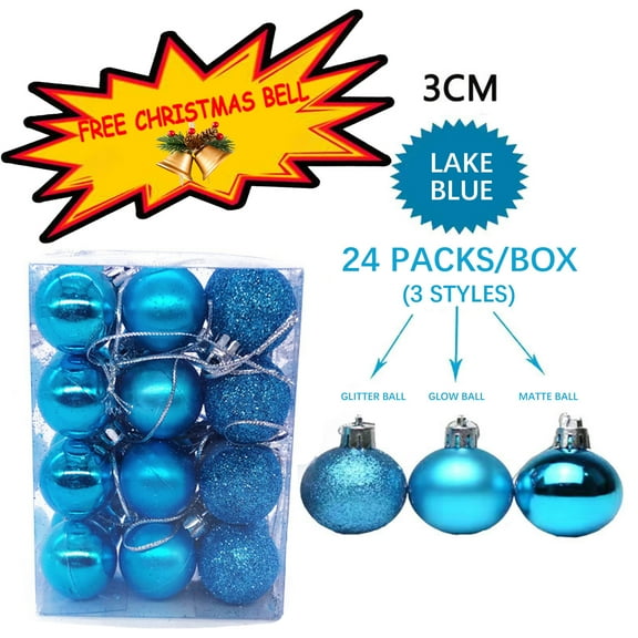 Dgankt Christmas Decorations Indoor Christmas Ball Pendant, Decorative Shatterproof Christmas Tree Pendants Hanging 1.57" Christmas Baubles Balls Ornaments Set Pack of 24 Pcs Seasonal Decor Savings