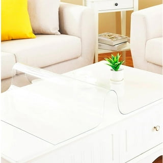 Clear Vinyl Plastic Floor Mat Chair Mat Kitchen Mat 2ft/ 4ft/ 7ft/ 11ft/  13ft/ 18ft Long, Living Room Transparent Area Rugs Protector Mat (Size 