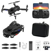 Dgankt Drones with Camera for Adults 4k Dual-Camera Folding Uav 4K Hd Aerial Photography Drone, Brushless Motor, Mobile Phone Control, Multiple Flight Modes
