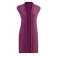 thumbnail image 1 of Dgankt Fall Clothes Women's Sleeveless Open Front Draped Cardigan Vest Lightweight Cool Coat, 1 of 6
