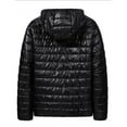 thumbnail image 1 of Dgankt Fall Coats Men's Ultralight Packable Hooded Down Jacket Open-Front Design, Pockets, Puffer Down Coats, 1 of 3