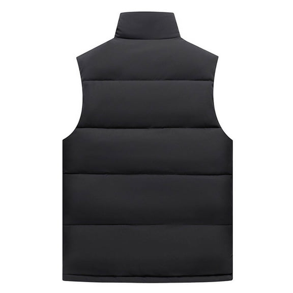 Dgankt Fall Coats Mens Puffer Vest Sleeveless Quilted Outerwear Winter Warm Down Puffy Vests Lightweight Casual Padded Jacket