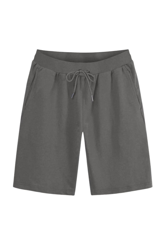 Fitness Clothing Men's Gym Cotton Jersey Shorts - Drawstring Lightweight Knit Shorts with Side Pockets for Workout, Yoga, Light Training & Active Comfort S-3XL