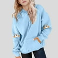 thumbnail image 1 of Dgankt Girls Hoodies Halloween Long Sleeved Casual Sports Hoodie Long Sleeved Hoodie Sweatshirt for 5-14 Years, 1 of 4