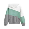 thumbnail image 1 of Dgankt Girls Sweatshirt Casual Solid Color Hooded Long Sleeved Sweatshirt for 4-13 Years, 1 of 4