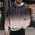 thumbnail image 1 of Dgankt Hoodies for Men Casual Fashion Hooded Sweatshirts Round Neck Print Pullover Long Sleeve Sweatshirt,Size M-4XL, 1 of 6