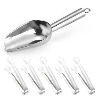 HaWare 8 Ounce Metal Ice Scoops, Stainless Steel Food Scoops with Drain  Holes For Ice Maker Freezer Kitchen Bar, Utility Scooper For Candy Coffee  Bean