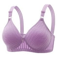 thumbnail image 1 of Dgankt Jelly Bras for Women Embroidered Glossy Comfortable Breathable Bra Underwear No Rims,Size L, 1 of 2