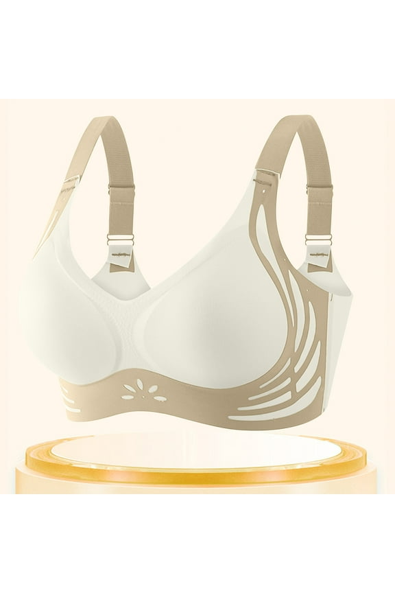 Jelly Bras for Women Fashion Casual Soft Support Comfortable Breathable Fixed Cup Bra,Size XL