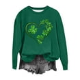 thumbnail image 1 of Dgankt Long Sleeve Shirts for Women St. Patricks Day Print Round Neck Loose Tshirt Womens Tops,Sizes S-2XL, 1 of 4