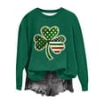 thumbnail image 1 of Dgankt Long Sleeve Shirts for Women St. Patricks Day Printed Round Neck Relaxed Fit Womens Tops,Sizes S-2XL, 1 of 4
