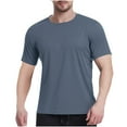 thumbnail image 1 of Dgankt Men's Mesh T-shirts Slim Fit Breathable Solid Color Athletic,Sizes M-3XL, 1 of 8