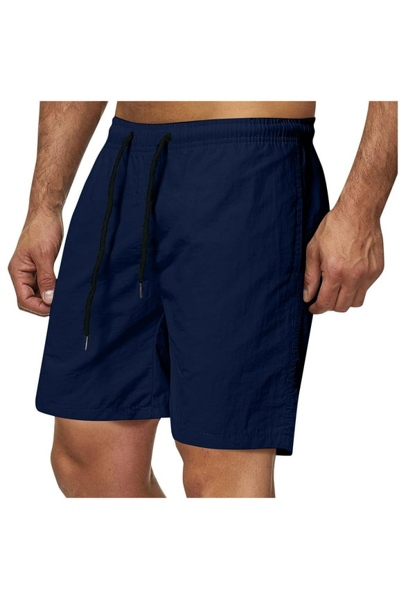 Men's and Big Men's Swim Trunks Elastic Waist Quick Dry Bathing Suit,Size M-4XL