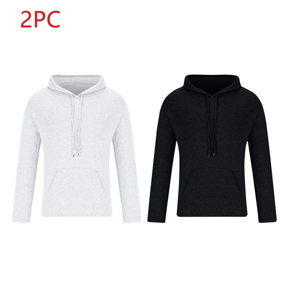 Dgankt Mens Hoodies 2PCs Men’s Hoodies & Sweatshirts, Long-Sleeved Hooded Casual Sweatshirt