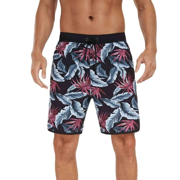 Dgankt Mens Swim Trunks Printed Quick Dry Mens Bathing Suit Beach Swimsuit Shorts,Size S-3XL