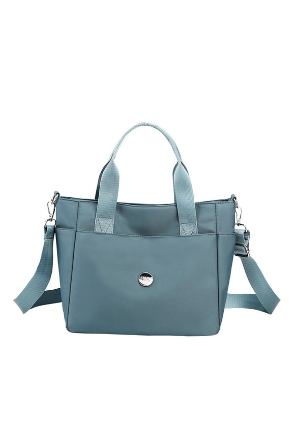 Nylon Tote Bag for Women Waterproof Cross Body Handbags Purses with Zipper Pocket Shoulder Bag Ladies Casual Satchel