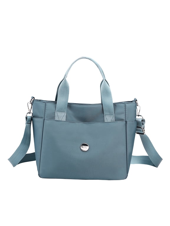 Nylon Tote Bag for Women Waterproof Cross Body Handbags Purses with Zipper Pocket Shoulder Bag Ladies Casual Satchel