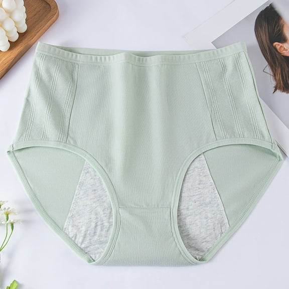 Dgankt Panties for Women Comfortable and Traceless High-Waist Hip Wrap Triangular Solid Color Underwear Briefs,Size M-3XL