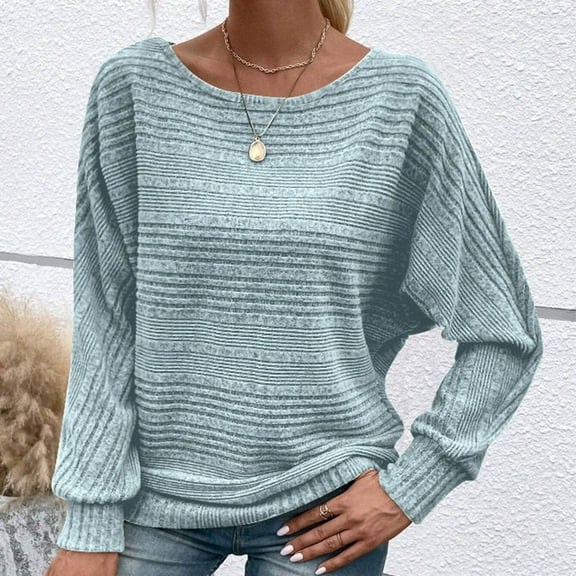 Dgankt Plus Size Blouses for Women Winter Solid Color Long Sleeve Crew-neck Spliced Pullover T-shirt Long Sleeve Crew-neck Top/shirt,Size S-3XL