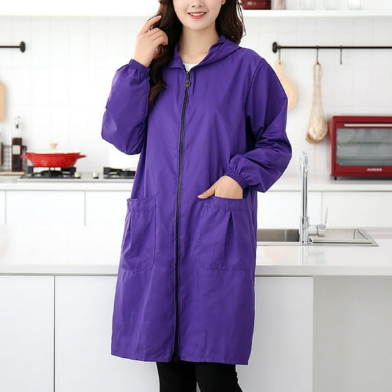 Dgankt Rain Jacket Women Rainproof Jacket Waterproof and Breathable Long Size with Hood Hiking Raincoat Ordinary Warm Windbreaker,Size XL-3XL