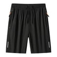 thumbnail image 1 of Dgankt Running Shorts Men's Quick-Dry Athletic Shorts – Lightweight Workout Shorts with Zipper Pockets, Elastic Drawstring Waist & Reflective Details for Jogging, Marathons & Safe Night Runs M-8XL, 1 of 4