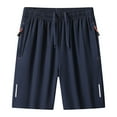 thumbnail image 1 of Dgankt Running Shorts Men's Quick-Dry Athletic Shorts – Lightweight Workout Shorts with Zipper Pockets, Elastic Drawstring Waist & Reflective Details for Jogging, Marathons & Safe Night Runs M-8XL, 1 of 5