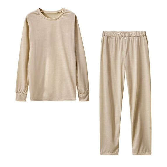 Dgankt Sets for Women Fashionable and Casual Solid Color Round Neck Long Sleeve Pants Sports Set,Size S-2XL