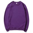thumbnail image 1 of Dgankt Shirts for Men Solid Color Round Neck Sweatshirt Long Sleeves Tops,Sizes S-3XL, 1 of 3