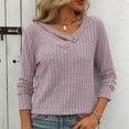 thumbnail image 1 of Dgankt Shirts for Women Striped Patchwork Knitted Sweater with Long Sleeved-Neck Sweater,Sizes S-2XL, 1 of 6