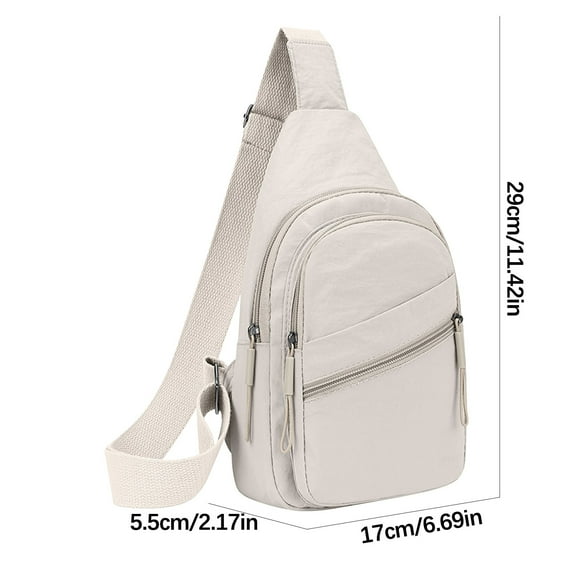 Dgankt Sling Bags for Men and Women Chest Bag Outdoor Travel Shoulder Bag Men Leather Trendy Versatile Crossbody Bag