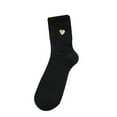 thumbnail image 1 of Dgankt Socks for Women Winter Embroidery Style Mid Tube Socks with Fleece for Warmth and Cold Protection Fleece Socks, 1 of 2